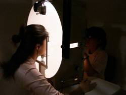 写真：視野検査