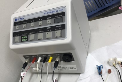 写真：電気生理検査